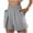 Gray, variant on biudgviw Running Shorts for Women Elastic High Waisted Athletic Running Shorts with Mesh Liner Workout Summer Shorts with Pockets