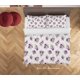 thumbnail image 3 of 3D Blanco Púrpura Floral Funda de edredón Set Ropa de cama Set Funda Nórdica Fundas de almohada, 3 of 3