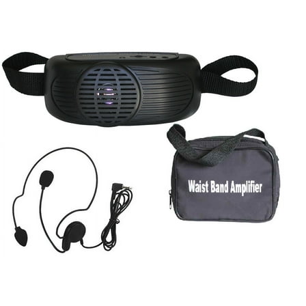 Audio2000'S AWP6202B Black 7 Watt Waistband PA System