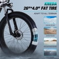 thumbnail image 5 of PEXMOR Electric Bike for Adults, 750W BAFANG Motor Electric Mountain Bicycle, 60+ Miles 48V 14AH Removable LG Battery, 26" Fat Tire Snow Beach Ebike | Front Suspension | 7 Speed, 5 of 9