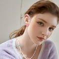 thumbnail image 2 of Fatay-T Gold Bow Earrings for Women Teen Pink Bowtie Dainty Long Tassel Drop Stud Trendy Statement Jewelry Gift, 2 of 14