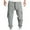 Gray, variant on JIUKE Cargo Pants for Men Casual Mid Waist Drawstring Jogger Pants Solid Color Workout Lounge Sweatpants with Pockets