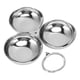 thumbnail image 2 of Plato Para Refrigerios De Acero Inoxidable 3 En 1, Duradero, Fácil De Limpiar, Plato De Frutas Seguro Para Dulces De Nueces, Adecuado Para El Hogar, Cocina, Fiesta, Camping Al, 2 of 7