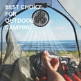 thumbnail image 3 of 6-Inch Clip Fan with 63 inches Cord,Monkey Fan,2-Speeds Control Mini Desk Fan,Manually Adjustable 90° Angles,15W,USB Powered Grow Tent Fan,Black, 3 of 8