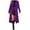 Purple, variant on Winter Double Elegant Anorak Coat Warm Long Sleeve Overcoat Classic Outerwear For Women Cold Weather Fashion