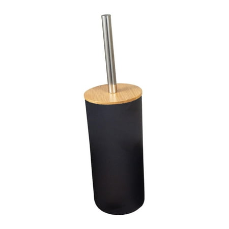 Toilet Cleaning Brush Set Cleaning Toilet Bowl Brush Set, Space Saving Sturdy Deep Cleaning, Compact Bathroom Supplies Toilet Brush and Holder Black