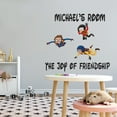 thumbnail image 2 of The Joy of Friendship Customised Name Wall Decal - Vinyl Wall Decal -Quotes and Sayings Art Decor - Peel and Stick Wall Decals- kids room Wall Art-Size :10" x 9"., 2 of 4