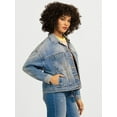thumbnail image 3 of Jessica Simpson Women's Swing Denim Jacket with Back Pleat, Sizes XS-XL, 3 of 8