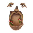 thumbnail image 4 of Comedero para pájaros, decoración de cara de , escultura de caras de , figuritas, adornos de jardín, estatuas para abrazar árboles, comedero shamjiam Cara del árbol del comedero para pájaros, 4 of 8