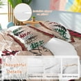 thumbnail image 2 of Merry Christmas Bedding Duvet Cover Set King 4 Pieces Xmas Tree Snowflake Red Buffalo Plaid Wood Grain Bedding Set with Zipper Closure,1 Comforter Cover 92x106 Inches 1 Flat Sheet & 2 Pillow Cases, 2 of 7