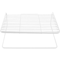 ROSENICE Multi Use Storage Rack 1Piece Carbon Steel Double Layer Heavy Duty For Homeowners White