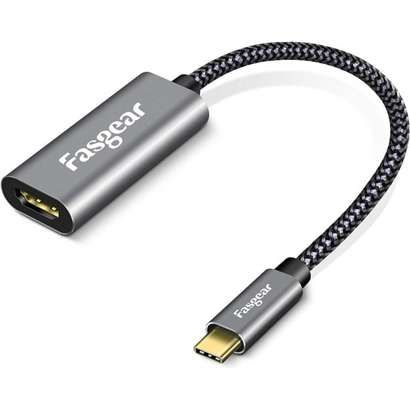 Fasgear USB C to HDMI Adapter (4K@60Hz),USB Type-C to HDMI Adapter [Thunderbolt 3] Compatible with MacBook Pro 2021/ Pro 2020/ Air 2019, iPad Pro 2021, Galaxy S10/ S9, Surface Book 2 and More (Gray)