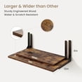 thumbnail image 4 of Rustic Brown 12 Inch Deep Floating Shelves Set of 2 Wall Mounted Shelf with Metal Brackets Rustic Wood Wall Shelf for Bathroom Kitchen and Living Room Rustic Brown 36W x 12D, 4 of 7