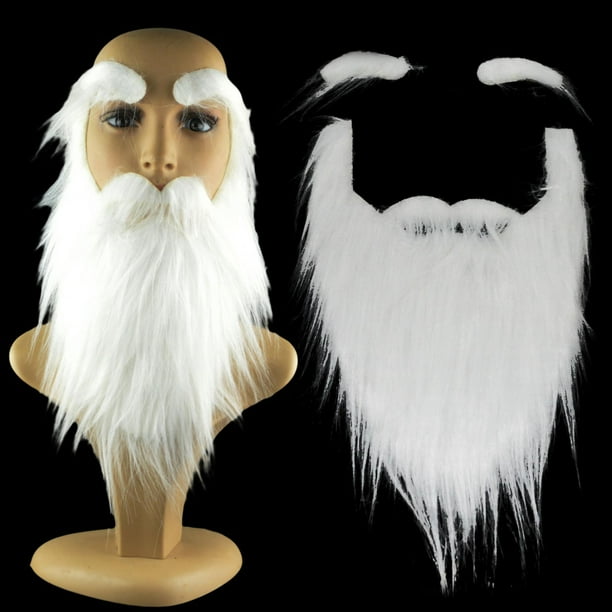 Yolev 4 Barbas Falsas Para Fiestas – Disfraz De Papá Noel, Navidad, Halloween – Adultos Y Niños, Reutilizables