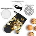 thumbnail image 3 of Honeii 2025 New Year 3 Pattern Oven Mitts and Pot Holders, Silicone Oven Gloves,500 F Heat Resistant Oven Mitts Sets, 4PCS, 3 of 6