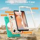 thumbnail image 4 of Funda para Samsung Galaxy Tab A9, Funda Protectora de Silicona Anti-caída + Capa de PC con Asa, Soporte, Correa para el Hombro, Resistente a Golpes, Tres Pruebas, Funda Protectora para Tablet, Verde,, 4 of 10