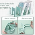 thumbnail image 3 of Four-column office supplies data rack file folder storage box student desktop bookshelf simple desk book stand, 3 of 5