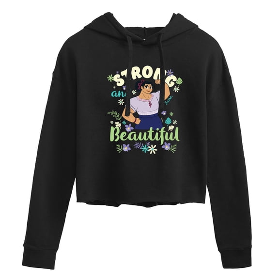 Encanto - Strong And Beautiful - Juniors Cropped Pullover Hoodie