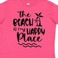 thumbnail image 4 of Inktastic Spring Break the Beach is My Happy Place Boys or Girls Toddler T-Shirt, 4 of 5