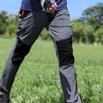 thumbnail image 6 of Men's Hiking Pants Cargo Work Pants Water Resistant Quick Dry Lightweight Camping Travel Outdoor Nylon Pants with Zipper Pockets and Elastic Waistband, 6 of 6