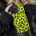 thumbnail image 1 of Fashion Fluorescent Yellow Leopard Print Phone Case For iPhone 14 11 12 13 Pro XS Max Mini XR 8 7 6 6S Plus Soft Silicone Cover xuanjing unisex, 1 of 2