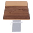 thumbnail image 1 of Caja De Anillo De Compromiso Trapezoidal, Caja De Anillo De Madera Súper Pequeña Mano De Obra Fina Nogal Trapezoidal Con Tapa Para Ceremonia De Boda ANGGREK Trapezoid Engagement Ring Box, 1 of 8