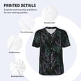 thumbnail image 3 of Lsque Lavender Flowers Pattern Mens Polo Golf Shirts Funny Graphics Shorts Sleeve Button Shirts Baseball T-shirt-3X-Large, 3 of 7