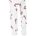 thumbnail image 5 of Footed Pajamas - Candy Cane Lane Adult Hoodie Chenille One Piece - Adult - Large Plus/Wide (Fits 5'11 - 6'4"), 5 of 5