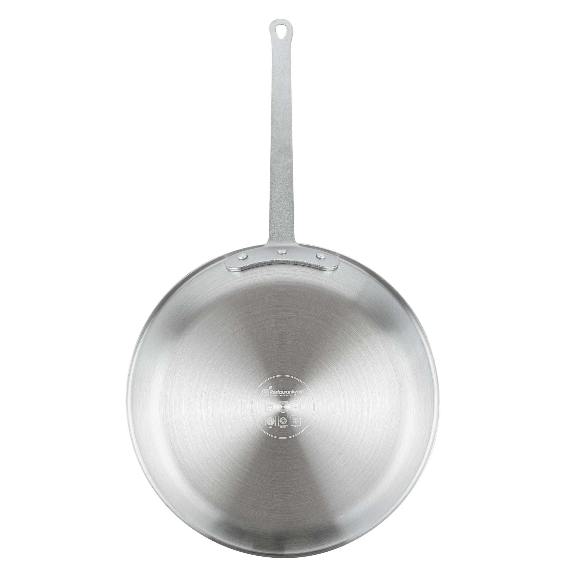 Restaurantware-Met Lux 14 Inch Fry Pan, 1 No-Stick Frying Pan - Induction-Ready, Triple-Riveted, Black Aluminum Cooking Skillet, Durable, For Searing, Sautéing, And Browning Food