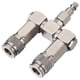 thumbnail image 1 of Air Hose Connector 2 Way Air Hose Splitter 1/4 in Accessories Fittings Swivel 360 Deg, 1 of 5