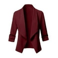 thumbnail image 1 of Pompotops Cardigan Ouvert Décontracté Uni pour Femmes à Manches Longues Veste Manteau, 1 of 6