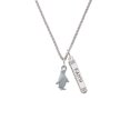 thumbnail image 2 of Delight Jewelry Silvertone Penguin Silvertone Believe Faith Prayer Hope Bar Charm Necklace, 23", 2 of 4