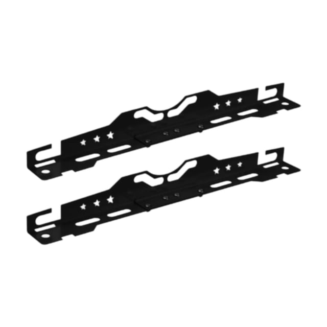 Herramientas de alineación de ruedas de servicio pesado de 2 piezas, aleación de aluminio, mantenimiento, placas de herramientas de alineación de los Negro