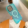 thumbnail image 2 of Decase Compatible with iPhone 16 Translucent Case,Compatible with Mag-Safe,Cute Bright Translucent Hard PC+Soft TPU Bumper Hybrid Magnetic Case,Slim Hard Camera Cover Protection,Mintgreen, 2 of 9