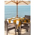 thumbnail image 3 of Outdoor Tablecloth with Umbrella Hole for Patio/Picnic/Party/Camping, Yellow Truck Waterproof Table Cloth Square Cover Washable, Brown Striped Farmhouse Art (54"x 54"), 3 of 8