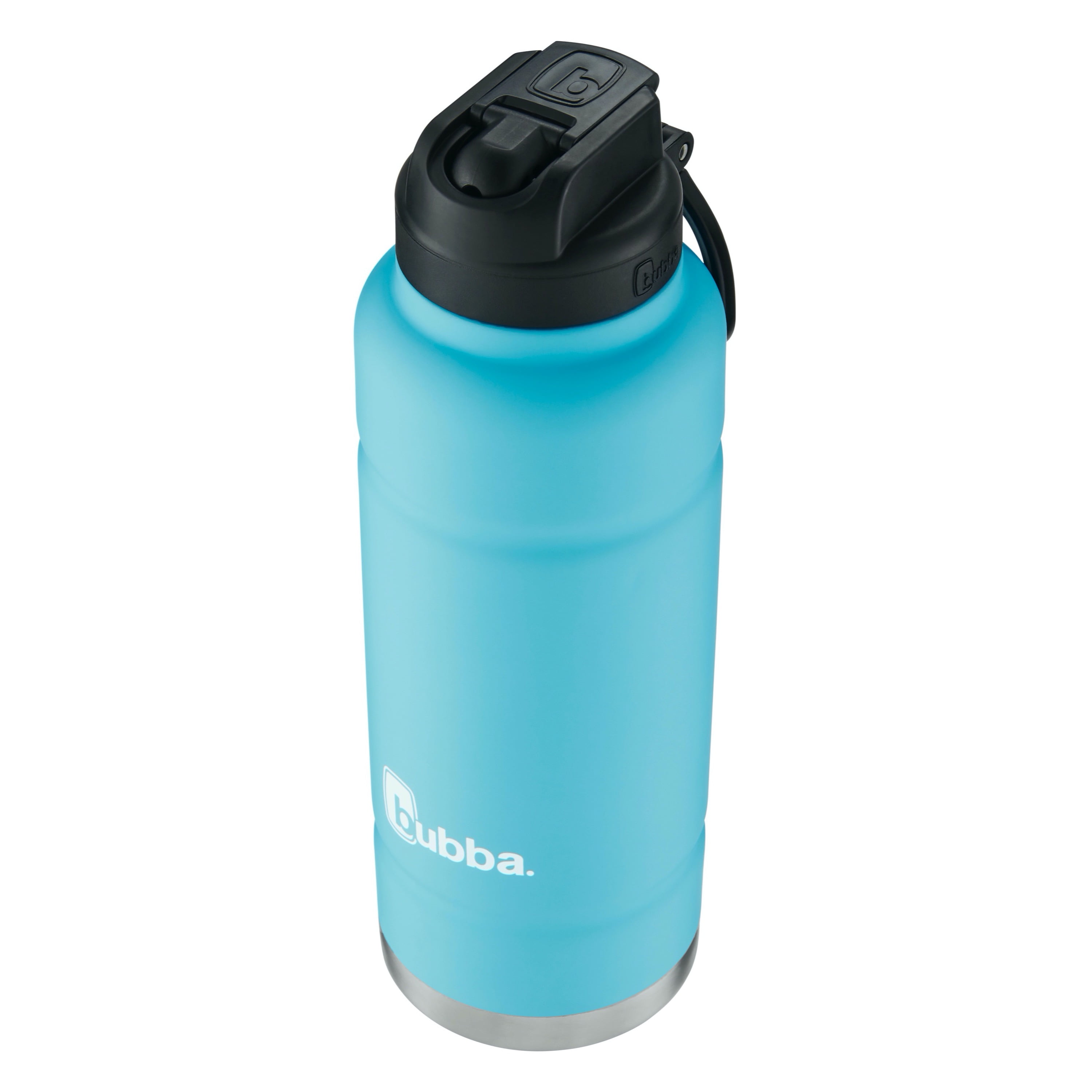 bubba Trailblazer Insulated Stainless Steel Water Bottle with Straw Lidin  Black, 40 oz., Rubberized