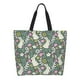 thumbnail image 1 of Disketp Retro Bunny Floral Bolsa Tote Estampada para Mujer, Bolso de Hombro y de Mano para Compras y Viajes, 1 of 8