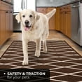thumbnail image 6 of Skid-Resistant Carpet Runner – Diamond Trellis Lattice – Coffee Brown & Vanilla Cream – 6 Ft. X 26 In., 6 of 6