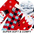 thumbnail image 2 of Juego de 4 adornos navideños de arpillera, divertidos y únicos mini adornos para árbol de Navidad a granel, decoraciones navideñas rústicas, decoración de liquidación, cuadros rojos pequeños C, 2 of 4