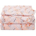 thumbnail image 1 of Floral Printed Sheet Set King Soft Microfiber Botanical Bed Sheets Extra Deep Pocket Pieces, 1 of 6