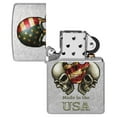 thumbnail image 4 of Zippo USA Skulls Street Chrome Pocket Lighter, 4 of 6