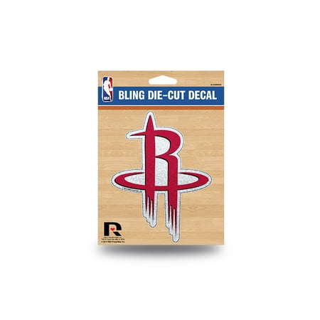 Stickers Dice - Houston Rockets NBA Color Glitter Bling Sticker Decal Medium Die Cut