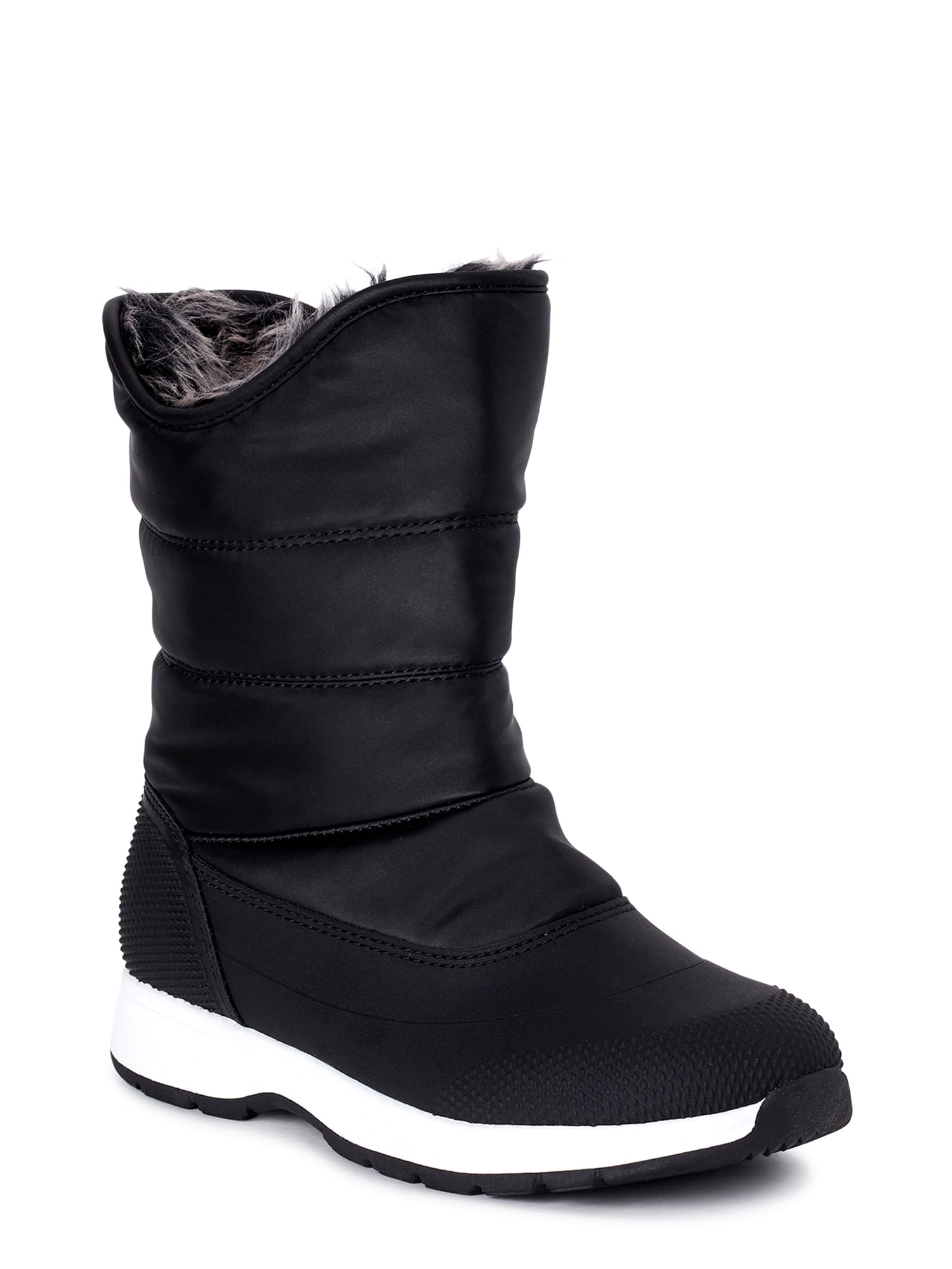 Girls Spot On H5025 Black Or Tan Synthetic Zip Up Boots 