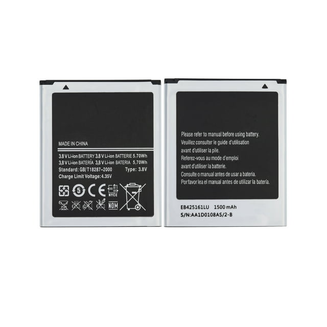 Batterie de Remplacement Compatible pour Samsung Galaxy S3 Mini / Ace 2 (EB425161LU)