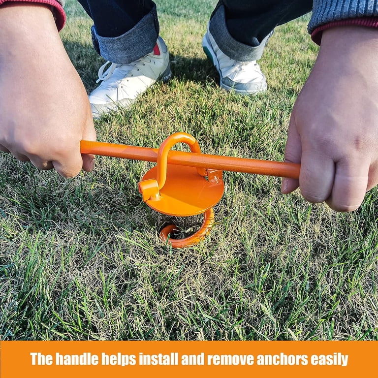 Trampoline With Bar Ground Anchors Screw In 18 Inch - Earth Anchor ...