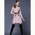 thumbnail image 5 of Lsupdaol Womens PU Leather Obi Wrap Waist Sash Tie Belt Coffee, 5 of 5