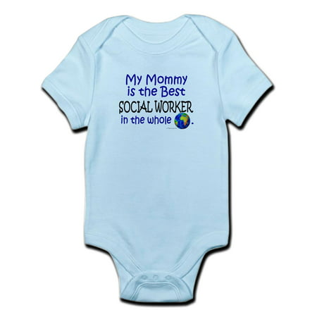CafePress - Best Social Worker In The World (Mommy) Infant Bod - Baby Light (Best Place For Unisex Baby Clothes)