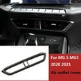thumbnail image 2 of For MG 5 MG5 2020 2021 Car Central Control Dashboard Air Outlet Vent Cover Trim Decoration Frame Carbon ABS Accessories,3 * Air outlet cover,carbon fiber & black, 2 of 8