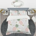 thumbnail image 2 of Designart 'Pineappple On Tropical Leaves' Mid-Century Modern Duvet Cover Set, 2 of 4
