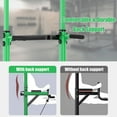 thumbnail image 6 of PROHIKER Power Tower Dip Station, Pull Up Bar Stand Power Rack with Backrest, Height Adjustable Strength Training Equipment for Fitness Home Workout, Green, 6 of 8